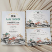 Motor Dirt Bike Baby Shower Table Decor Servet