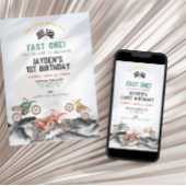 Blauwe Race Auto Geruite Vlag verjaardagsfeestje Papieren Bordje