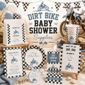 Modderfiets Baby Shower Feest Pit Crew VIP Pas Badge