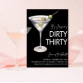 Dirty Thirty, Dirty Martini Signature Drink Menu Reclamebord Met Voetstuk