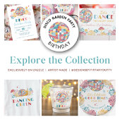 Disco Bal Maatwerk Verjaardag Ronde Sticker