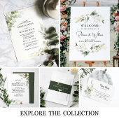 Elegant Eucalyptus Bladgroen Bruiloft Save The Date