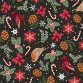 Ditsy Natural Christmas Tissuepapier