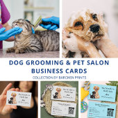 Pet Care Google Review Request Kaart met QR-code Visitekaartje