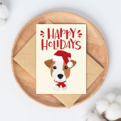 prettige feestdagen - Cute Santa Jack Russell Kers