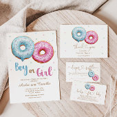 Donut Geslacht Onthullen Jongen of Meisje Party Poster