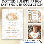 Een kleine pompoen is onderweg, padvinder Baby sho Bedankdoosjes