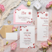 Dubbel Geluk Elegant Chinees Huwelijksprogramma