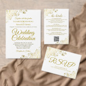 Moeder van de Bride Wedding Canvas tas Gold White (Personaliseer de collectie van deze zelfstandige maker.)