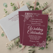 Silver Lace over het bruinbruidshuwelijk in Bourgo Kaart (Personaliseer deze collectie van deze onafhankelijke maker. Test)