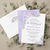Lavender Floral 24 Table Wedding Seating Chart Poster (Personaliseer deze collectie van deze onafhankelijke maker. Test)