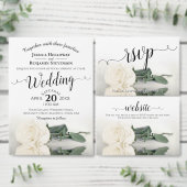 Elegante 14 Tafel Wit Rose Bruiloft Zitgrafiek Poster (Personaliseer de collectie van deze zelfstandige maker.)