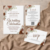 Rust Oranje Rozen Bieden Schrijven in Escort Kaart Plaatskaartje (Personaliseer de collectie van deze zelfstandige maker.)