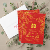 Draak en Feniks | Feniks Achtergrond Gast Info Informatiekaartje (Personaliseer deze collectie van deze onafhankelijke maker. Test)