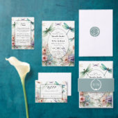 Elegant Misty Sage Blue Return Address Etiket (Personaliseer de collectie van deze zelfstandige maker.)