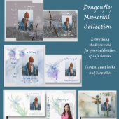 Memorial Keepsake Dragonfly Waterverf Sleutelhanger