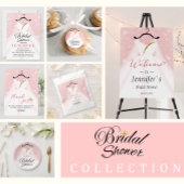 Elegante Bruids Douche Uitnodiging met Trouwjurk