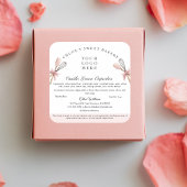 Roze keukengerei & cupcakes Flat Loyalty Kaart