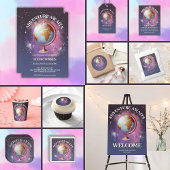 Dromerige Waterverf Adventure wacht op Baby shower Bedankkaart