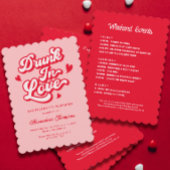 Drink in liefde Bachelorette Mini Champagne Wijn Etiket