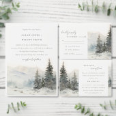 Dusky Winter Sneeuw Berg Landschap Verjaardag Kaart (Personaliseer de collectie van deze zelfstandige maker.)