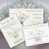 Dusty Blue Blush Lavendel Mason Jar Wildflower Ronde Sticker