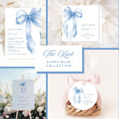 Elegante blauwe boog Ze is het binden van de knoop Reclamebord Met Voetstuk