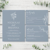 Minimale kledingfoto van een klein mosterd blauw m kaart (Personaliseer de collectie van deze zelfstandige maker.)