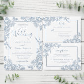 Stofbloem Bruiloft Bedankt Kaart Vierkante Sticker (Personaliseer de collectie van deze zelfstandige maker.)