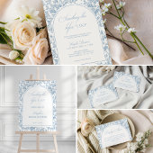 Something Blue Bruiloft Feest toile Bedankt Cadeaulabel