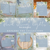 Stoffig Blauw groen String Lights Bruiloft Servet