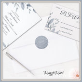 Dusty Blue Greenery Waterverf Kaart