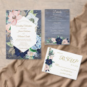 Blauwe Floral Jar Labels (Personaliseer de collectie van deze zelfstandige maker.)