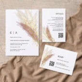 Dusty Roze uitnodiging buik band Uitnodigingen Wikkel (Personaliseer de collectie van deze zelfstandige maker.)