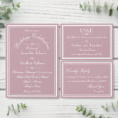 Weddenschap Elegant Monogram Chic Dusty Pink Paper Servet (Personaliseer de collectie van deze zelfstandige maker.)