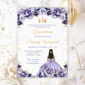 Paarse Princess Quinceañera 10 Tafel Zitplaatsen G Poster