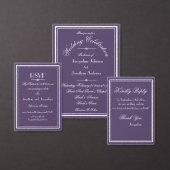 Boho chic script e-mail website Bruiloft RSVP Kaar Kaartje (Personaliseer de collectie van deze zelfstandige maker.)