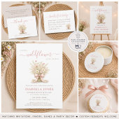 Wildflower Bloemenslinger Baby Shower Feest Bedank Cadeaulabel