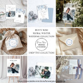 Fotoscript Winter Theme Wedding Bedankkaart