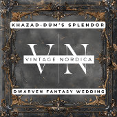 Dwarven Splendor Fantasy Wedding Save The Date