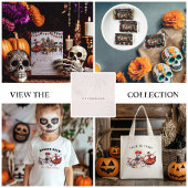 We sterven om te feesten | Los Muertos Halloweenfe Kaart