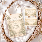 Earthy Desert Meadow Baby Shower Servet