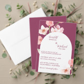 Modern Elegant Earthy Waterverf Floral Arch Save The Date (Personaliseer deze collectie van deze onafhankelijke maker. Test)