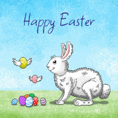 Happy Flying Easter Eggs Tote Bag