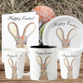 Cute Waterverf Rabbit Bunny Hare PaasHumor dan Bedankkaart