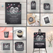 Paaseieren Krijtbord Tekening Baby shower Cadeaulabel