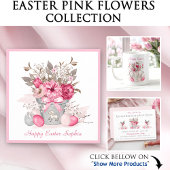 Waterverf Lente bloemen Pasen gepersonaliseerd Latte Mok