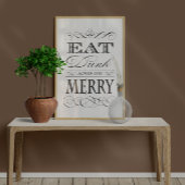 Eat Drink en is Fabulous 40 Birthday Party Kaart