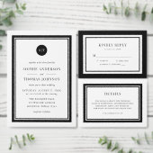 Editable Color Classic Round Monogram Weddenschap Kaart (Personaliseer de collectie van deze zelfstandige maker.)