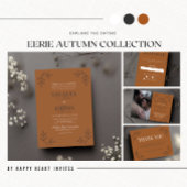 Bride en Groom Names Halloween Wedding Invitation Uitnodigingen Wikkel